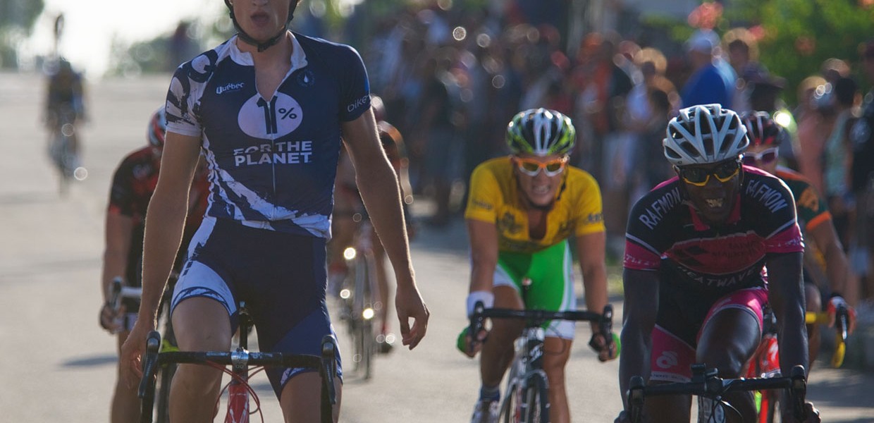 Nick Daems win criterium stage in Plymouth