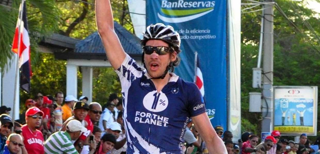 Team 1% for the Planet's Bruno Langlois win stage in Dominican
